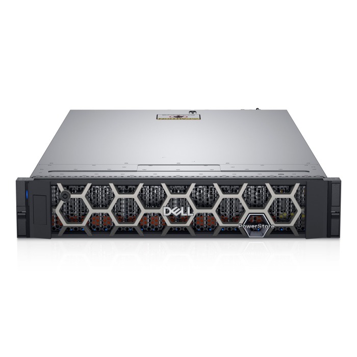 Baie de stockage Dell PowerStore 5200T avec, 2x Module d'E/S double (4x32Gb FC), 6x 7.68TB SSD NVMe, Façade