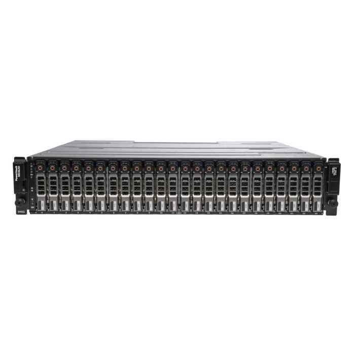 Baie de stockage Dell PowerVault MD3200, 2xEMM, 2x PSU DC, rails