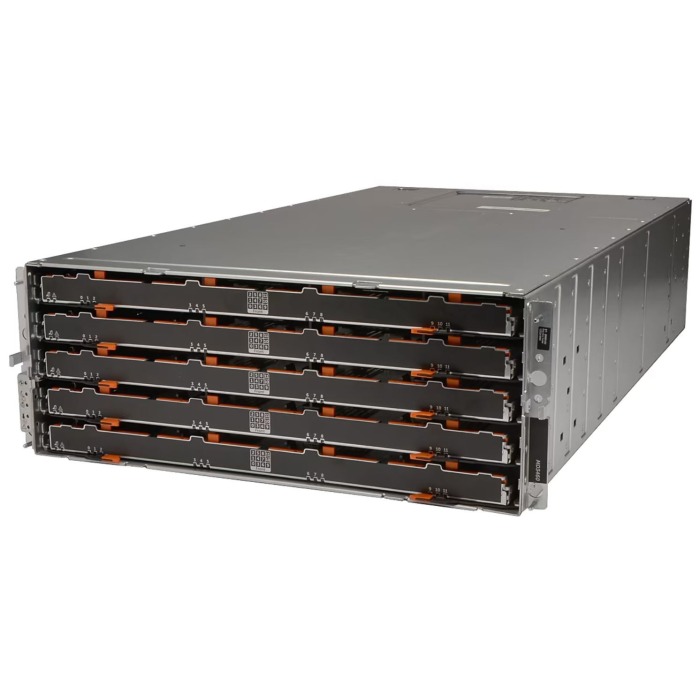 Baie de stockage Dell PowerVault MD3660f 60x3.5" avec 2x contrôleur FC, 4x6TB SAS 3.5", 2x PSU, rails