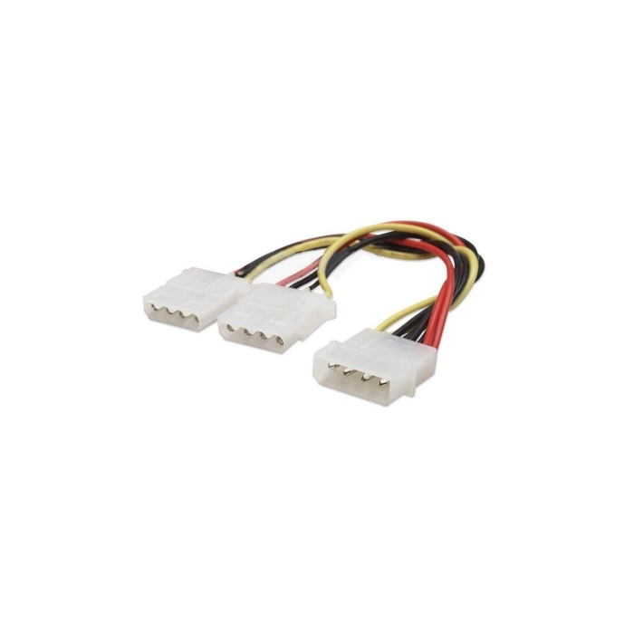 Câble d'alimentation Manhattan 1xMolex-2xMolex 766623301503