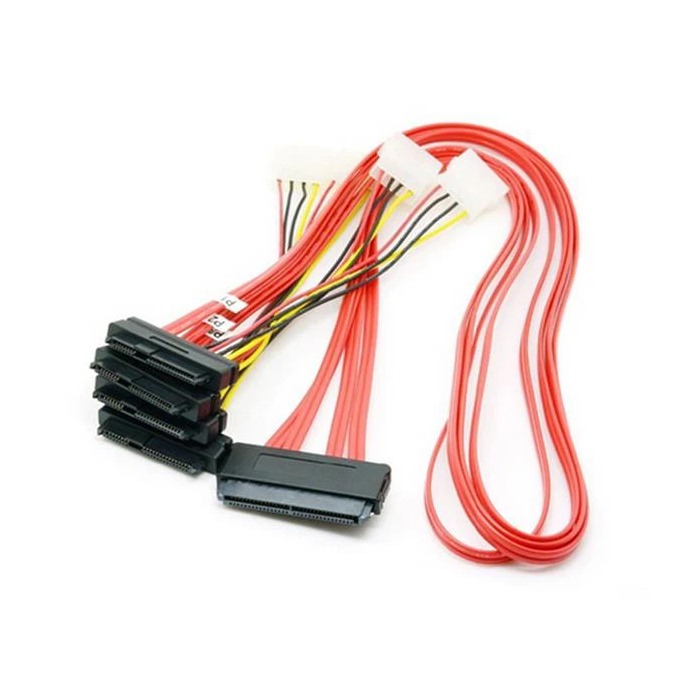 Câble SAS SFF-8484 pour 4xSFF-8482 31.5" 8484-8482