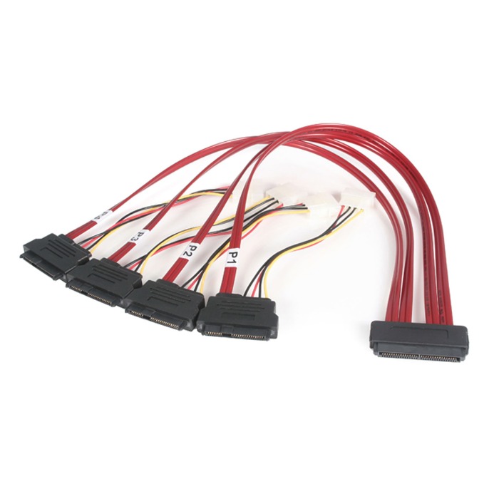 Câble SAS StarTech 1x SFF-8484 pour 4x SFF-8482 80cm