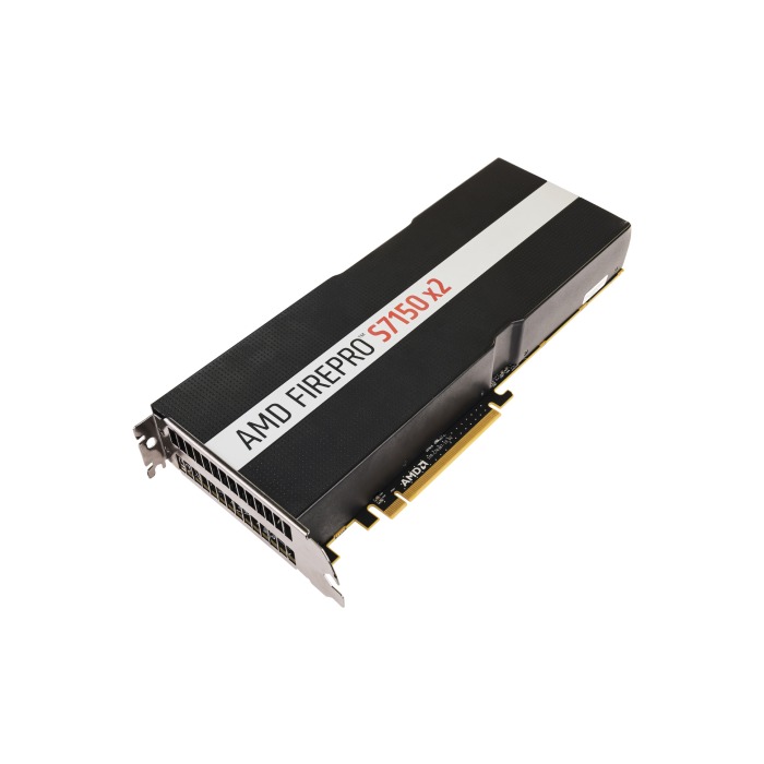 Carte graphique AMD FirePro S7150x2 16GB 265W FHFL PCIe3.0x16 7122W06600G