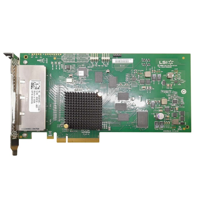 Carte HBA Dell 9200-16e 4MB PCIe 2.0x8 4x SFF-8088 6Gb SAS H4FH5