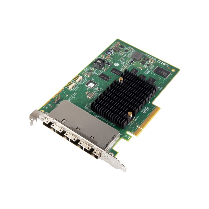 Carte HBA SAS LSI SAS9201-16e Adapter PCIe 2.0x8 4xSFF-8088 6Gb SAS H3-25379-01K
