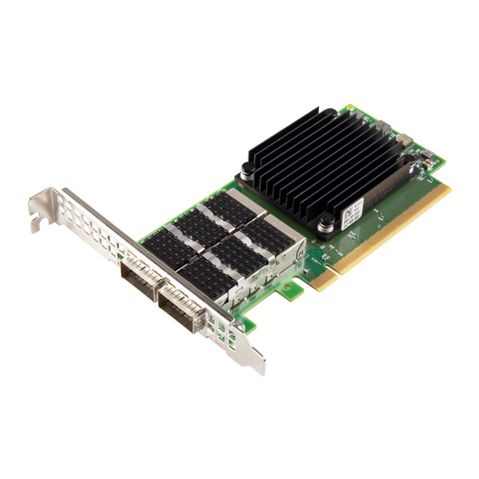 Carte réseau Dell Mellanox ConnectX-6 Dx 2x100GbE QSFP56 PCIe 4.0x16 8P2T2
