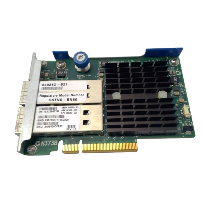 Carte réseau HPE InfiniBand PCIe 3.0 x8 544FLR-QSFP 10/40Gb RNDC 649282-B21