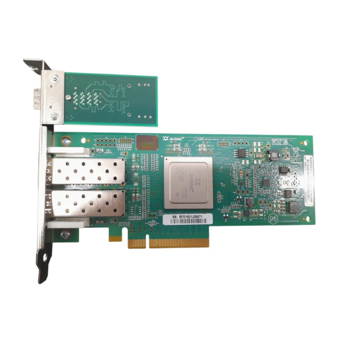 Carte réseau Qlogic PX2810403-43 2x8Gb FC PCIe x8 ADAPTER + SAS Expander QLE2562-WB