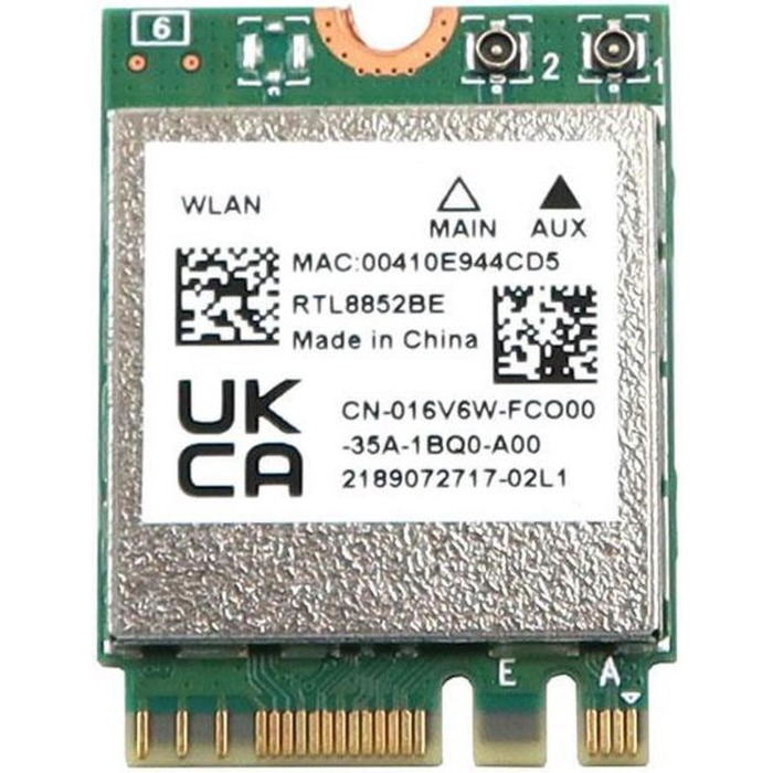 Carte réseau Realtek RTL8852BE M.2 2230 PCI-E 802.11AX WLAN Bluetooth 5.0 WI-FI card Laptop 16V6W