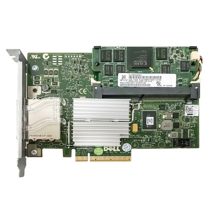 Contrôleur RAID Dell Perc H800 1GB Adapter PCIe 2.0x8 2xSFF-8088 6Gb SAS 5KYFR