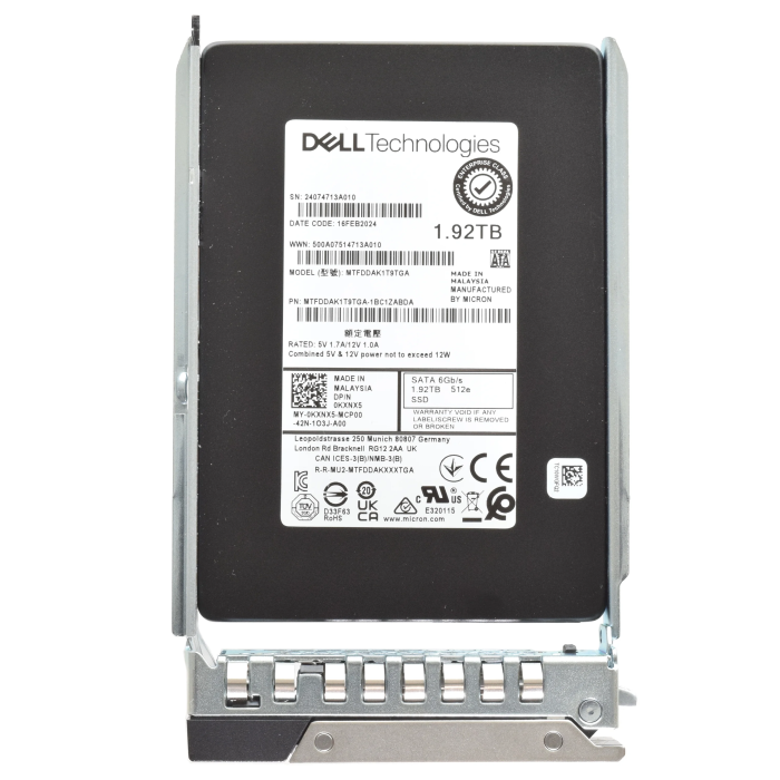 Disque dur Dell 1.92TB SSD SATA 6G 2.5" RI KXNX5