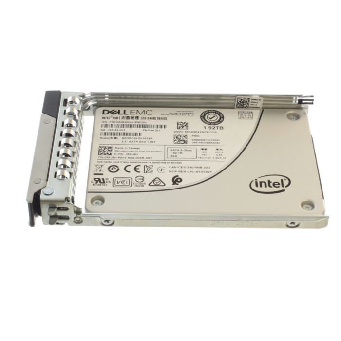 Disque dur Dell 1.92TB SSD SATA 6G 2.5" TLC MU AES-256 55J8H