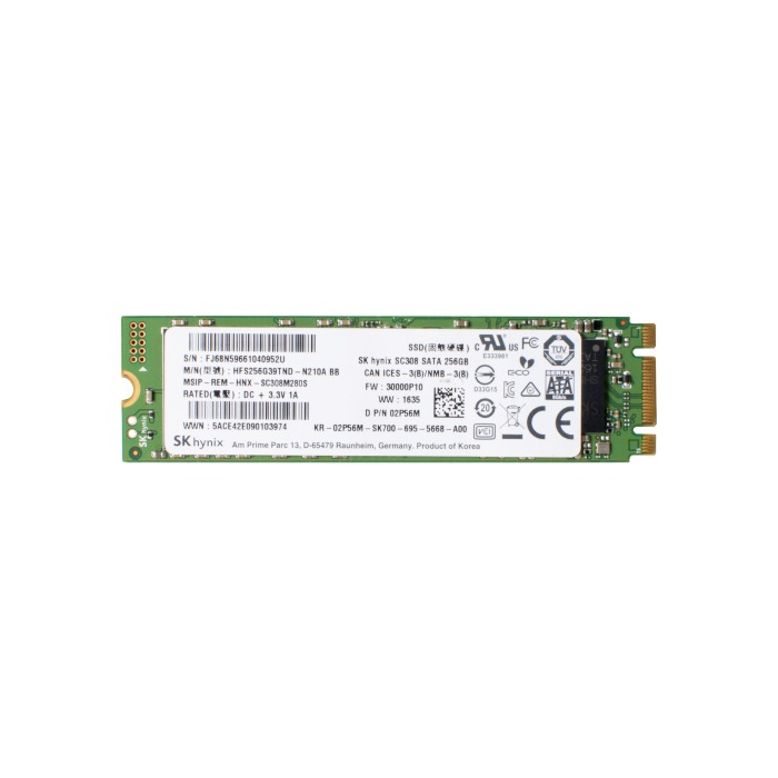 Disque dur Dell 256GB SSD SATA 6G M.2 2280 B+M MLC 2P56M