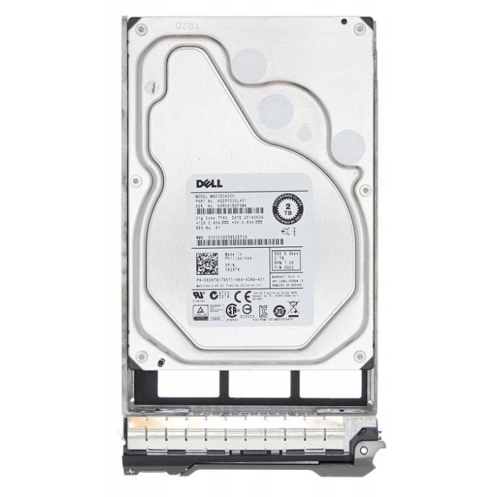 Disque dur Dell 2TB 7.2K HDD SAS 6G 3.5" 512n 64MB 829T8