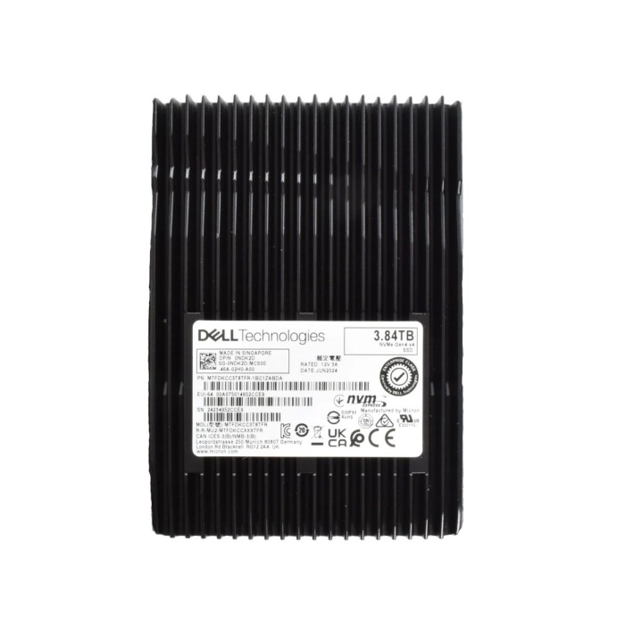 Disque dur Dell 3.84TB SSD NVMe PCIe 4.0 U.3 2.5" RI NDK2D