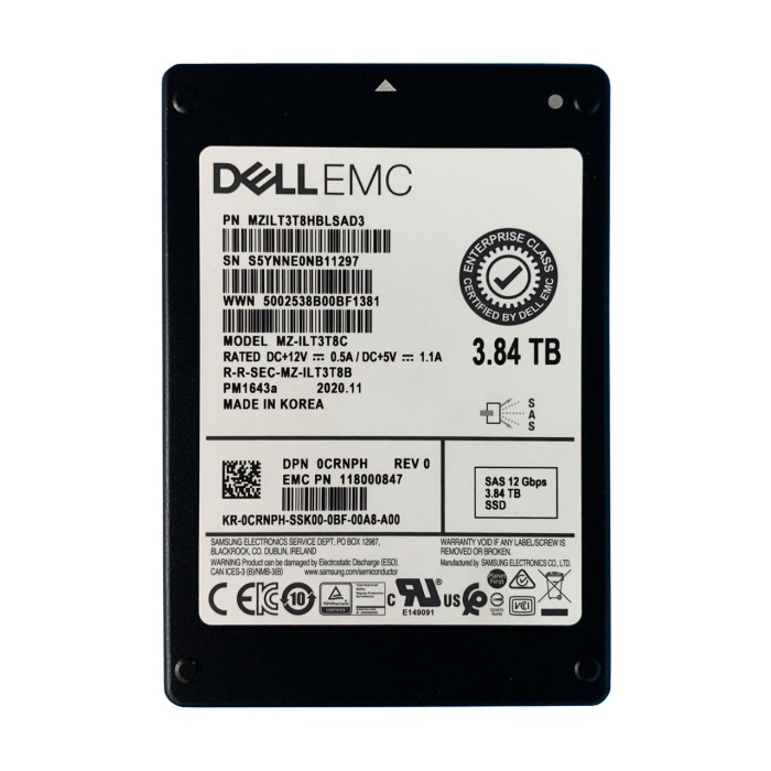 Disque dur Dell 3.84TB SSD SAS 12G 2.5" RI 118000847