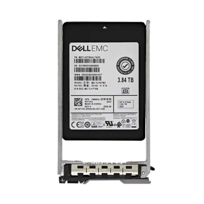 Disque dur Dell 3.84TB SSD SATA 6G 2.5" TLC RI 5TVXD