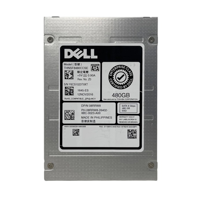 Disque dur Dell 480GB SSD SATA 6G 2.5" MLC RI 8RRW8