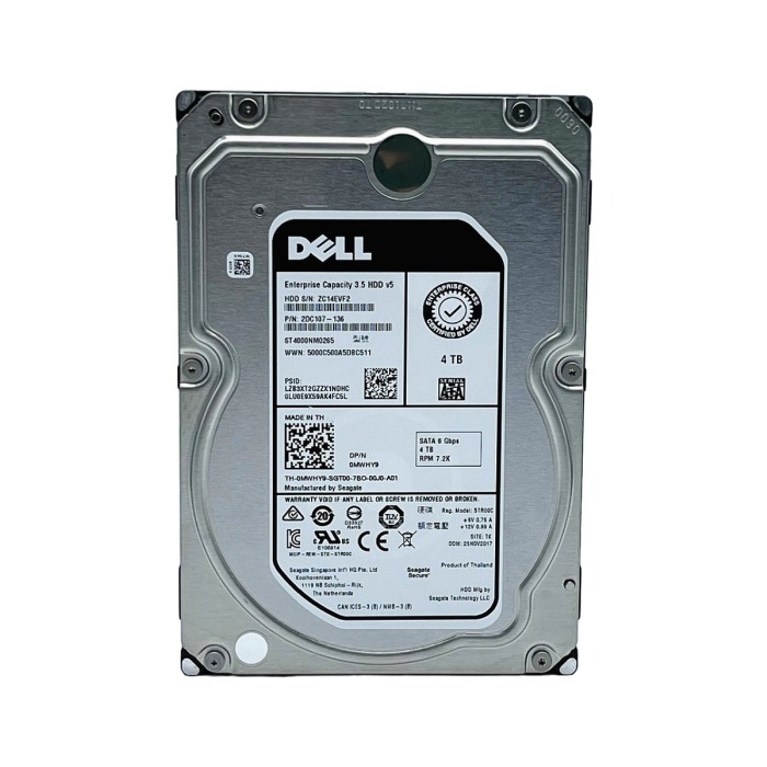 Disque dur Dell 4TB 7.2K SATA 6G 3.5" 512n 128MB MWHY9