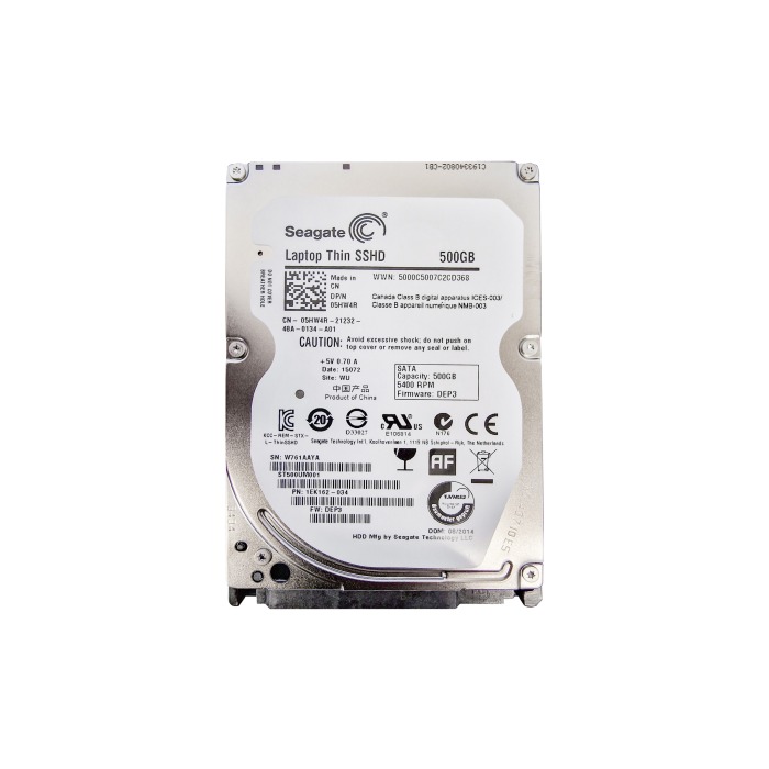 Disque dur Dell 500GB hybride SSD/HDD drive SATA 6G 2.5" 5HW4R