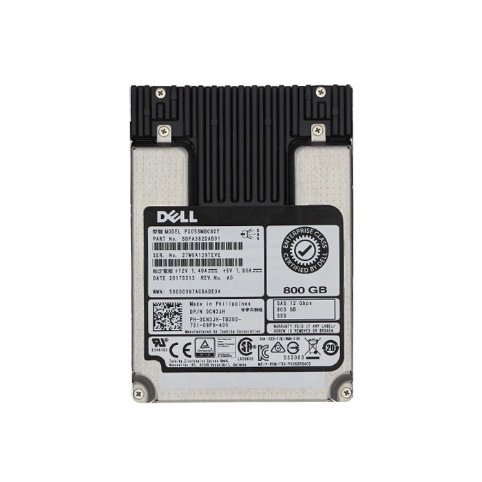 Disque dur Dell 800GB SSD SAS 12G 2.5" MLC WI CN3JH