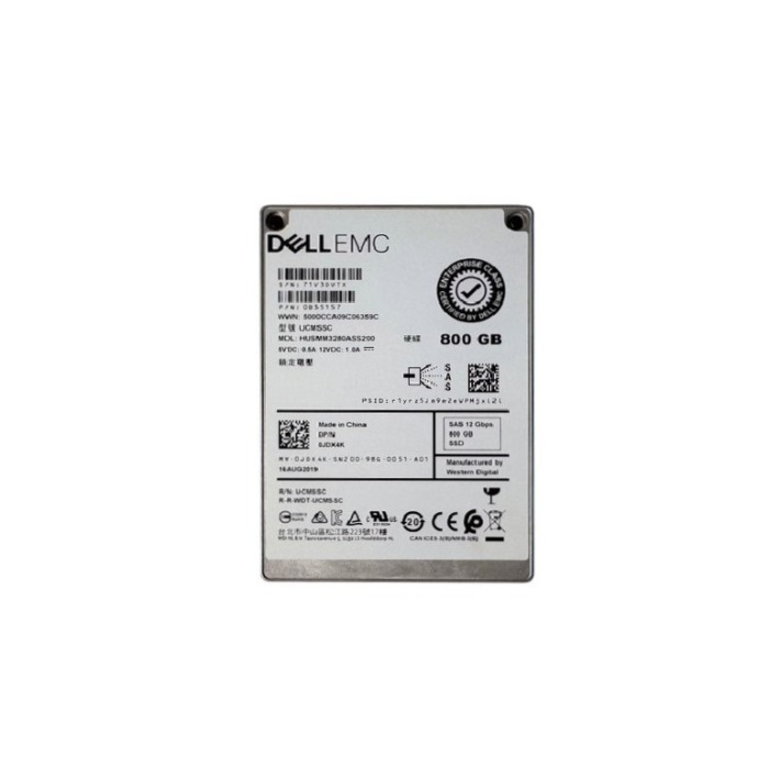 Disque dur Dell 800GB SSD SAS 12G 2.5" MLC WI JDX4K