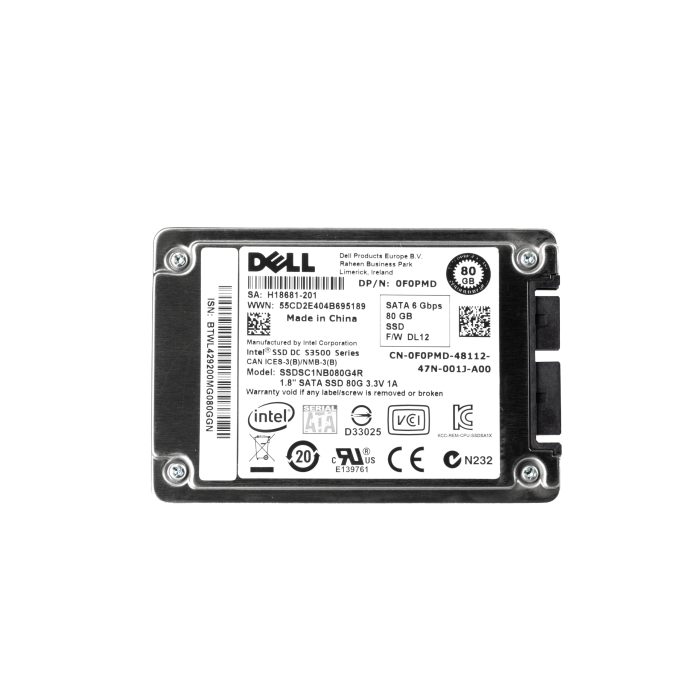 Disque dur Dell 80GB SSD SATA 6G 1.8" MLC F0PMD