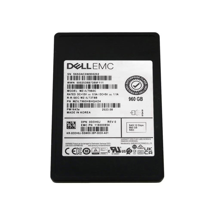 Disque dur Dell 960GB SSD SAS 12G 2.5" TLC RI 118000854