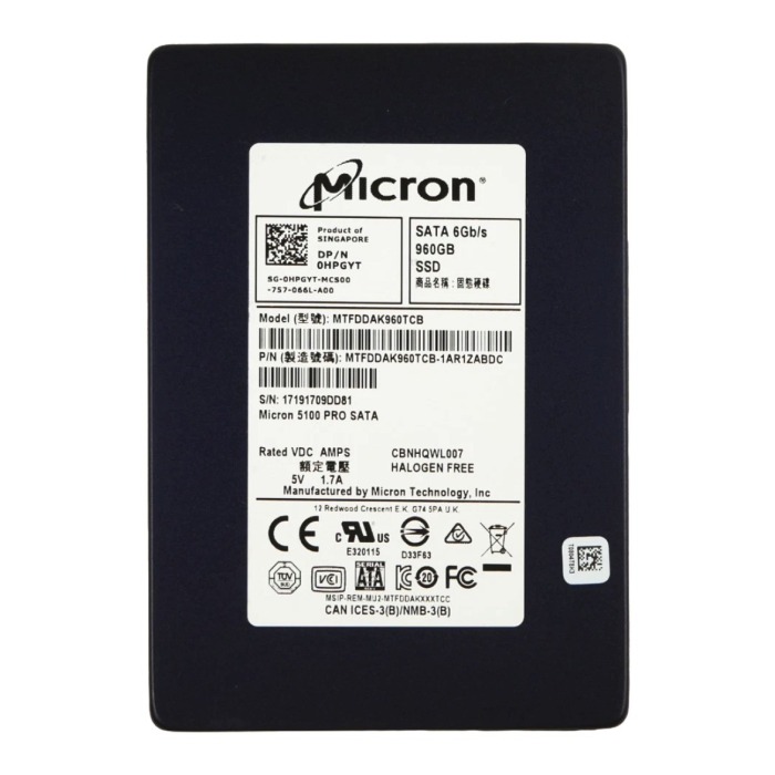 Disque dur Dell 960GB SSD SATA 6G 2.5" HPGYT
