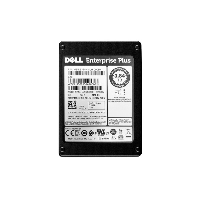 Disque dur Dell Compellent 3.84TB SSD SAS 12G 2.5" RI 4NMJF-CMP+