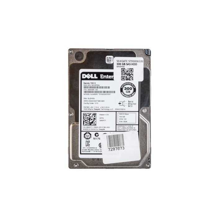 Disque dur Dell Equallogic 300GB 15K HDD SAS 6G 2.5" 512n 64MB 8WR71-EQL