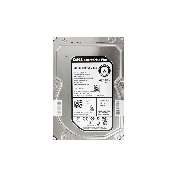 Disque dur Dell Equallogic 3TB 7.2K HDD SAS 6G 3.5" SED-FIPS 140-2 512 64MB 7GR25-EQL
