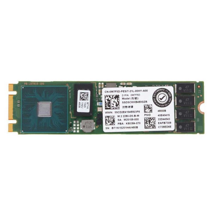 Disque dur Dell Intel 480GB SSD SATA M.2 2280 TLC Non Encrypted M7F5D