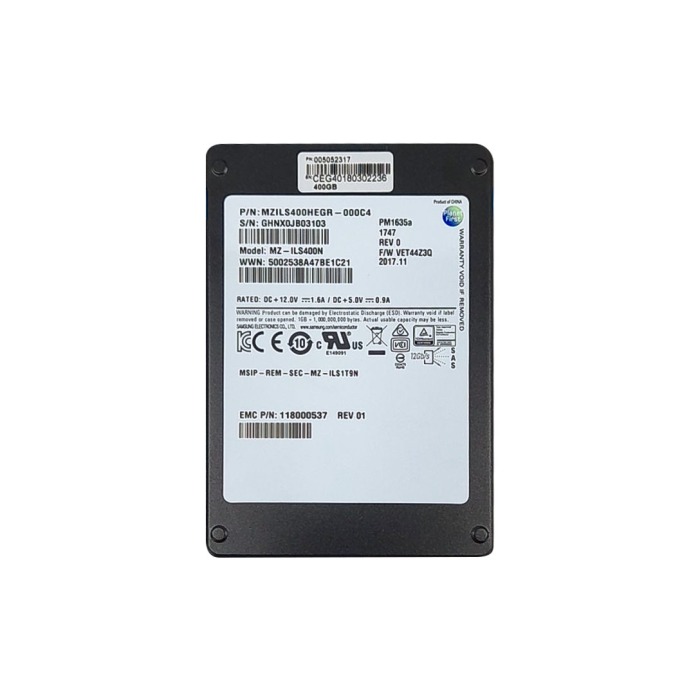 Disque dur EMC 400GB SSD SAS 12G 2.5" MLC 118000537