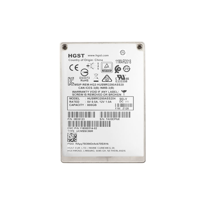 Disque dur EMC 800GB SSD SAS 12G 2.5" 118000314-02