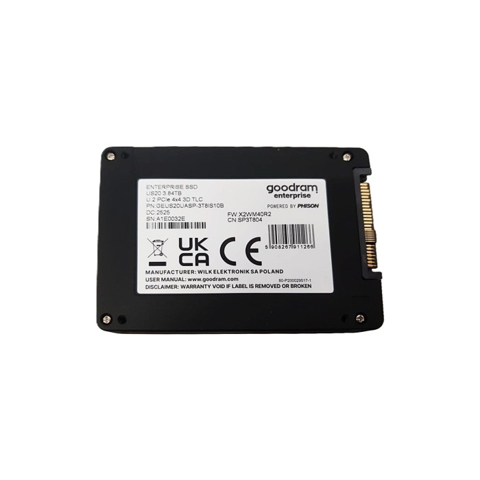 Disque dur Goodram Enterprise 3.84TB SSD PCIe NVMe PCIe 4.0 U.2 2.5" TLC GEUS20UASP-3T8IS10B