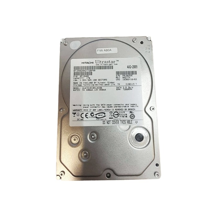 Disque dur Hitachi 1TB 7.2K HDD SATA 3G 3.5" 32MB 0F10402