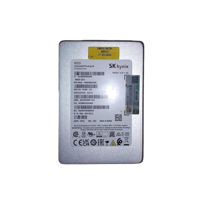Disque dur HPE 480GB SSD SATA 6G 2.5" TLC MU P41887-001