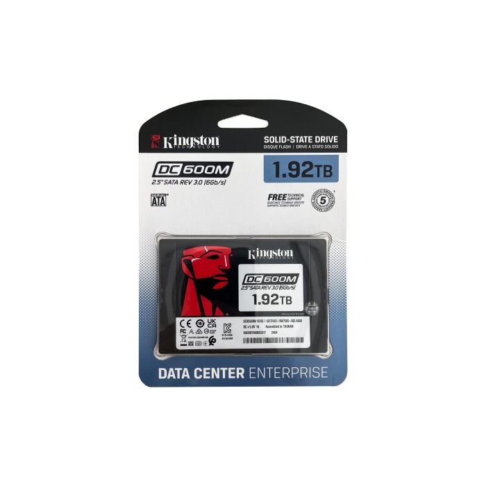 Disque dur Kingston 1.92TB SSD SATA 6G 2.5" TLC SEDC600M/1920G