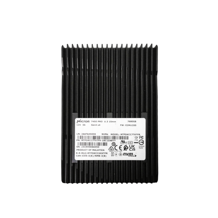 Disque dur Lenovo 7.68TB SSD NVMe PCIe 4.0 U.3 2.5" TLC MTFDKCC7T6TFR-1BC15ABYY