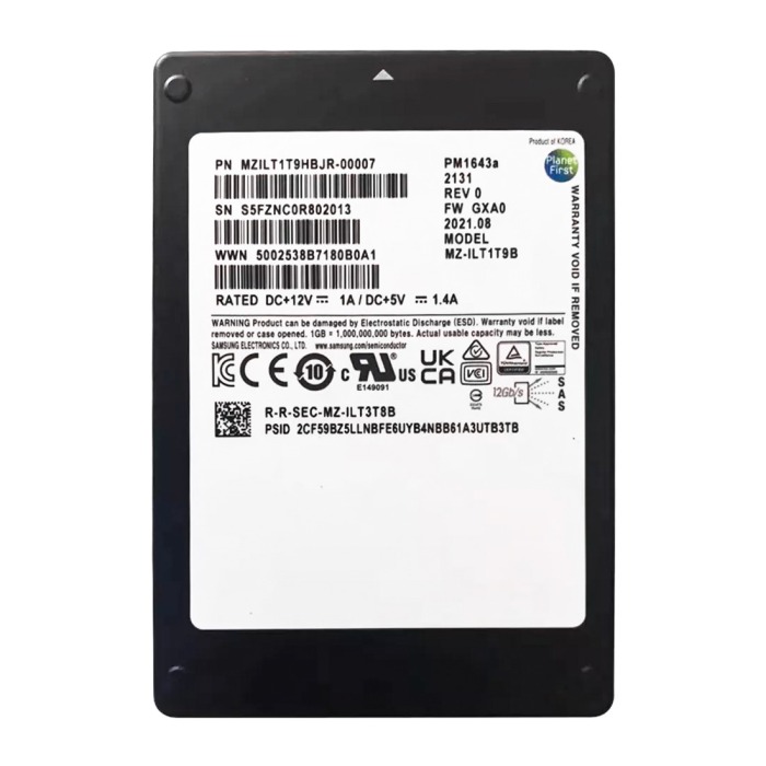 Disque dur Samsung 1.92TB SSD SAS 12G 2.5" V-NAND MZILT1T9HBJR-00007