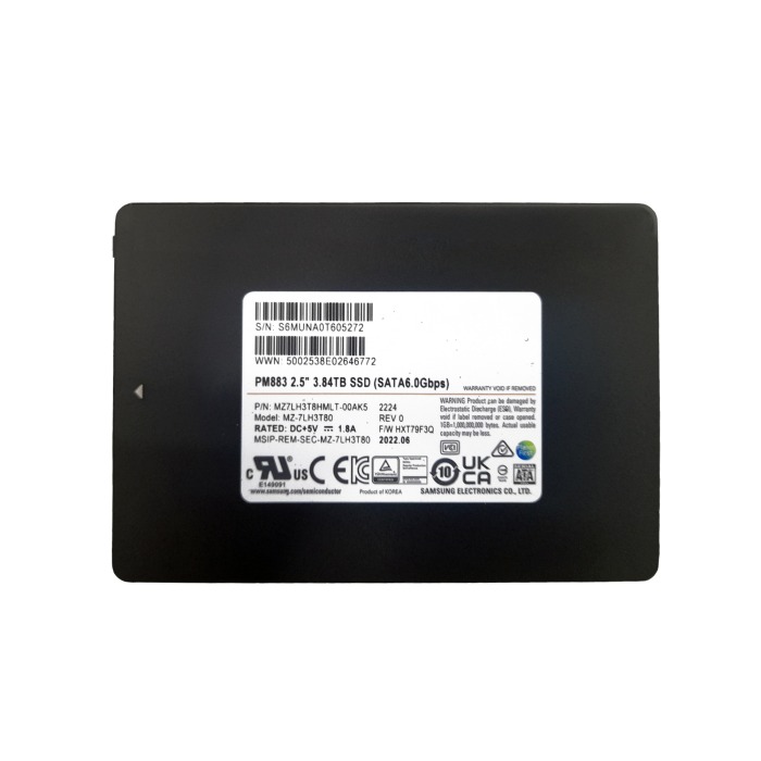 Disque dur Samsung 3.84TB SSD SATA 6G 2.5" TLC RI MZ7LH3T8HMLT-00AK5