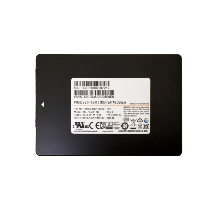 Disque dur Samsung 3.84TB SSD SATA 6G 2.5" TLC RI MZ7LM3T8HMLP-000K0