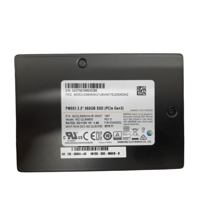 Disque dur Samsung 960GB SSD NVMe U.2 2.5" RI MZQLB960HAJR-00007