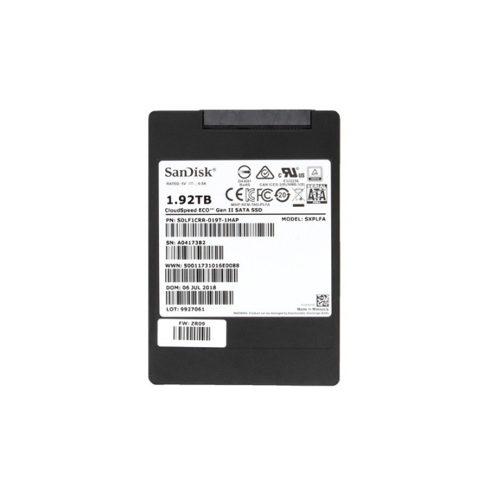 Disque dur SanDisk 1.92TB SSD SATA 6G 2.5" MLC SDLF1CRR-019T-1HAP