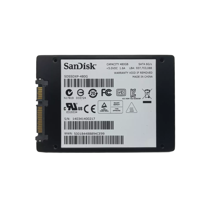 Disque dur SanDisk 480GB SSD SATA 2.5" SDSSDXP-480G