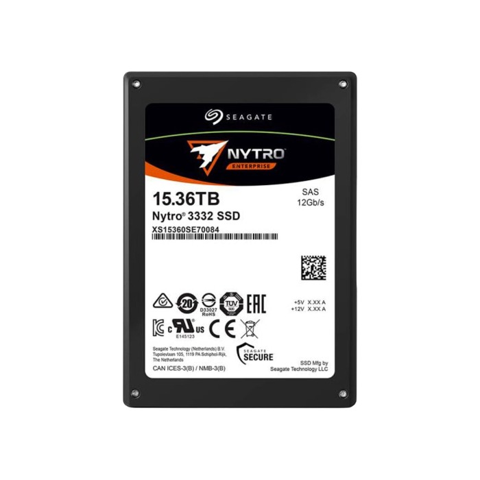 Disque dur Seagate 15.36TB SSD SAS 12G 2.5" TLC RI XS15360SE70084