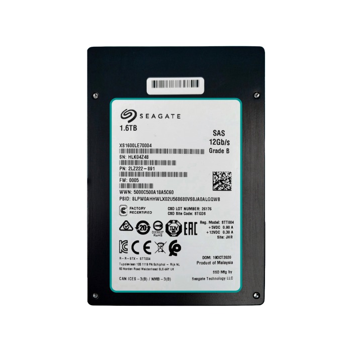 Disque dur Seagate 1.6TB SSD SAS 12G 2.5" TLC MU XS1600LE70004
