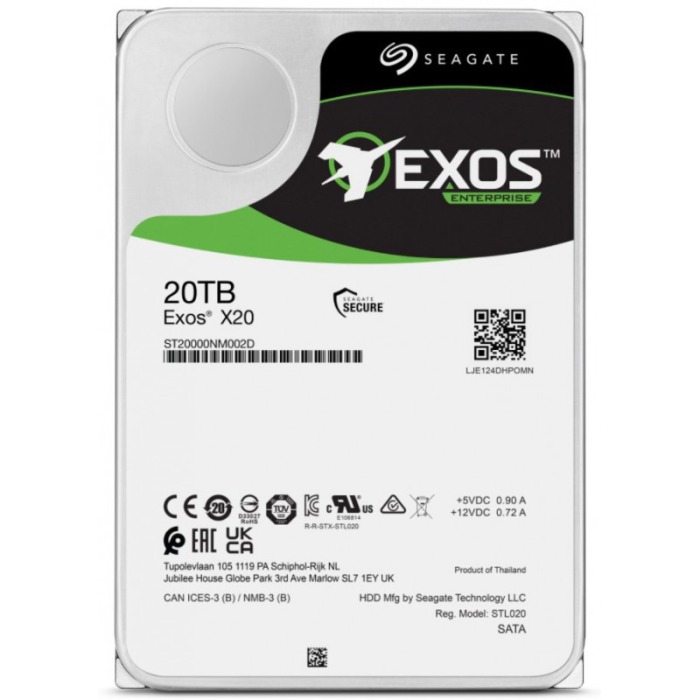Disque dur Seagate 20TB 7.2K HDD SAS 12G 3.5" 512e 256MB ST20000NM002D