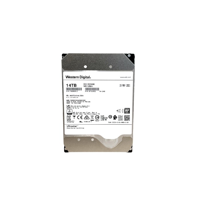 Disque dur WD 14TB 7.2K HDD SAS 12G 3.5" 512MB 0F31052